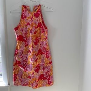 LILY PULITZER 100% cotton size 8, halter neck dress